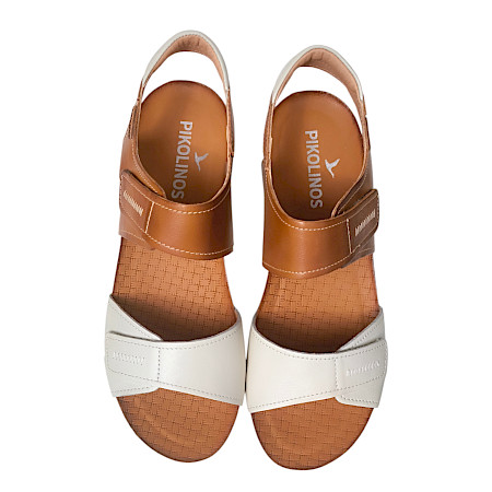 Pikolinos Damen Sandale nata weiß beige, Ledersandale Damen bequem leicht, Sommer Sandale Damen Klettverschluss, luftige Damenschuhe Leder, Pikolinos Sandalen Damen komfort Pikolinos Damen Sandale nata weiß beige, Ledersandale Damen bequem leicht, Sommer Sandale Damen Klettverschluss, luftige Damenschuhe Leder, Pikolinos Sandalen Damen komfort