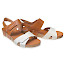 Pikolinos Damen Sandale nata weiß beige, Ledersandale Damen bequem leicht, Sommer Sandale Damen Klettverschluss, luftige Damenschuhe Leder, Pikolinos Sandalen Damen komfort