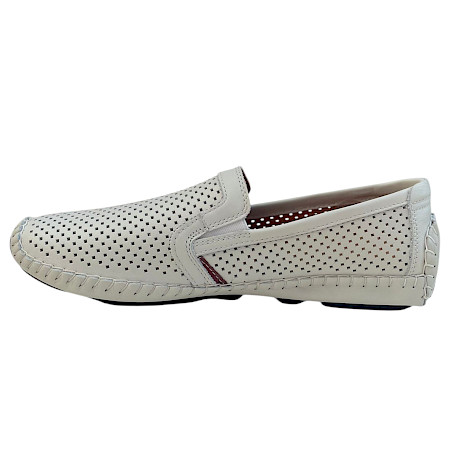 Pikolinos 09Z Herren Slipper in Weiß aus weichem Leder, perforiertes atmungsaktives Design, bequemer leichter Lederschuh mit herausnehmbarer Einlegesohle, sommerlicher Herren Slipper in Weiß Pikolinos 09Z Herren Slipper in Weiß aus weichem Leder, perforiertes atmungsaktives Design, bequemer leichter Lederschuh mit herausnehmbarer Einlegesohle, sommerlicher Herren Slipper in Weiß
