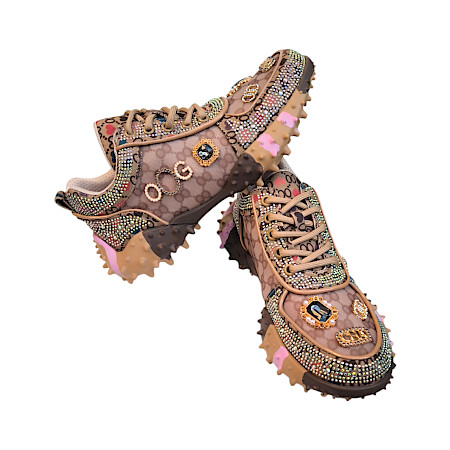 Braune Sneaker mit Strasssteinen, Mesh-Obermaterial und robuster Sohle – stylischer, atmungsaktiver Damen-Sneaker ??✨ Braune Sneaker mit Strasssteinen, Mesh-Obermaterial und robuster Sohle – stylischer, atmungsaktiver Damen-Sneaker ??✨