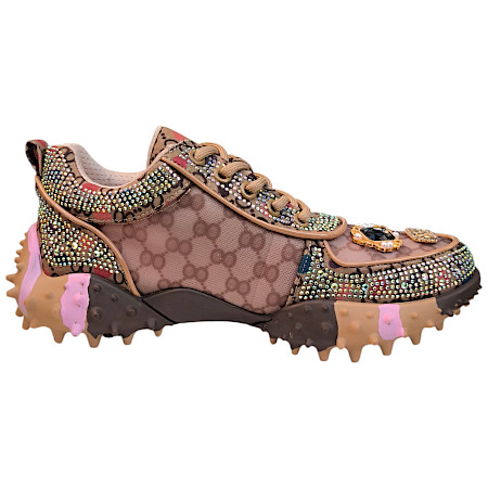 Braune Sneaker mit Strasssteinen, Mesh-Obermaterial und robuster Sohle – stylischer, atmungsaktiver Damen-Sneaker ??✨ Braune Sneaker mit Strasssteinen, Mesh-Obermaterial und robuster Sohle – stylischer, atmungsaktiver Damen-Sneaker ??✨