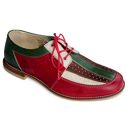 Businessschuh in grün-rot-braun aus Leder, Made in Portugal, mit Schnürung – exklusiver Herren-Schuh bei kassedy.de ??✨ Businessschuh in grün-rot-braun aus Leder, Made in Portugal, mit Schnürung – exklusiver Herren-Schuh bei kassedy.de ??✨