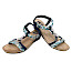 2GO 8910808 Sandale Damen blau Sommer leicht bequem elastisch geflochten Strass Blumen Sandalen modisch 2GO 8910808 Sandale Damen blau Sommer leicht bequem elastisch geflochten Strass Blumen Sandalen modisch