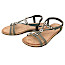 2GO 8018843-77 Sandale oliv 62f Damen Sandale elegant leicht Sommerschuh kleiner Absatz Schmucksteine Riemchensandale bequem kassedy.de