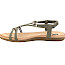 2GO 8018843-77 Sandale oliv 62f Damen Sandale elegant leicht Sommerschuh kleiner Absatz Schmucksteine Riemchensandale bequem kassedy.de