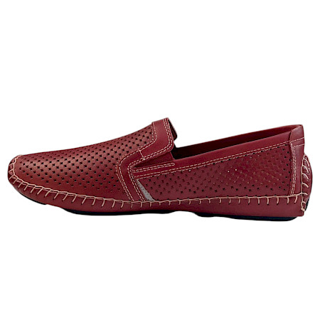 Pikolinos 09Z Herren Slipper in Rot aus weichem Leder, perforiertes und atmungsaktives Design, bequemer Lederschuh mit herausnehmbarer Einlegesohle, leichter sommerlicher Herren Slipper Pikolinos 09Z Herren Slipper in Rot aus weichem Leder, perforiertes und atmungsaktives Design, bequemer Lederschuh mit herausnehmbarer Einlegesohle, leichter sommerlicher Herren Slipper