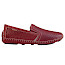 Pikolinos 09Z Herren Slipper in Rot aus weichem Leder, perforiertes und atmungsaktives Design, bequemer Lederschuh mit herausnehmbarer Einlegesohle, leichter sommerlicher Herren Slipper