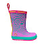 Affenzahn 01638-40147 Plashy Eule Kinder-Gummistiefel in Pink-Grün mit flexibler Barfußsohle, Naturform und wasserdichtem Gummi.
