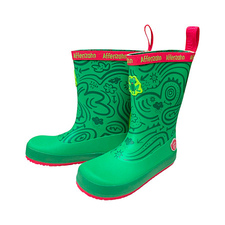 Affenzahn 01638-10004 Plashy Frosch Gummistiefel in Grün, wasserdichter veganer Kinder-Gummistiefel mit flexibler Barfußsohle und viel Zehenfreiheit. Affenzahn 01638-10004 Plashy Frosch Gummistiefel in Grün, wasserdichter veganer Kinder-Gummistiefel mit flexibler Barfußsohle und viel Zehenfreiheit.