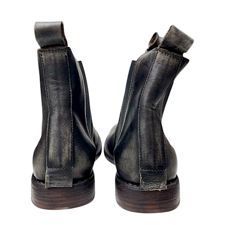 Rebecca White MASTER M Chelsea-Boot in Schwarz/Gold aus echtem Leder mit Lederfutter, Ledersohle, elastischen Seiteneinsätzen und charakteristischer Schwarz-Gold-Patina – außergewöhnlicher... Rebecca White MASTER M Chelsea-Boot in Schwarz/Gold aus echtem Leder mit Lederfutter, Ledersohle, elastischen Seiteneinsätzen und charakteristischer Schwarz-Gold-Patina – außergewöhnlicher...
