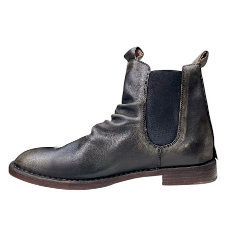 Rebecca White MASTER M Chelsea-Boot in Schwarz/Gold aus echtem Leder mit Lederfutter, Ledersohle, elastischen Seiteneinsätzen und charakteristischer Schwarz-Gold-Patina – außergewöhnlicher... Rebecca White MASTER M Chelsea-Boot in Schwarz/Gold aus echtem Leder mit Lederfutter, Ledersohle, elastischen Seiteneinsätzen und charakteristischer Schwarz-Gold-Patina – außergewöhnlicher...