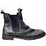 Rebecca White MASTER M Chelsea-Boot in Schwarz/Gold aus echtem Leder mit Lederfutter, Ledersohle, elastischen Seiteneinsätzen und charakteristischer Schwarz-Gold-Patina – außergewöhnlicher Damen-Lederboot bei kassedy.de.