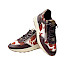 Carmela 164360 Damen-Sneaker in Brown aus Leder mit dunkelbraunen, weißen und rostbraunen Fell-Optik-Details, goldfarbenem Reißverschluss und heller Plateausohle. Bequemer Leder-Sneaker mit Schnürung, seitlichem Reißverschluss, herausnehmbarer Einlegesohle und normaler Passform – erhältlich bei Kassedy.de in Oldenburg.
