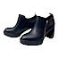 Carmela 161861 Damen-Absatzschuh in Schwarz aus Leder mit seitlichem Reißverschluss, ca. 4–4,5 cm Blockabsatz, Plateau und kräftiger Profilsohle. Bequemer schwarzer Damen-Lederschuh mit normaler Passform – erhältlich bei Kassedy in Oldenburg und auf Kassedy.de.