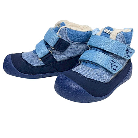 Affenzahn Lauflerner Winterstiefel Vegan Snuggy Elefant in Blau mit kuscheligem Warmfutter, wasserdichter AffenTex-Membran, zwei Klettverschlüssen mit Elefantenmotiv und flexibler Lauflernsohle.... Affenzahn Lauflerner Winterstiefel Vegan Snuggy Elefant in Blau mit kuscheligem Warmfutter, wasserdichter AffenTex-Membran, zwei Klettverschlüssen mit Elefantenmotiv und flexibler Lauflernsohle....