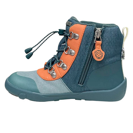 Affenzahn Winterstiefel Vegan Discovy Hase in Petrol, Orange und Blau mit kuscheligem Warmfutter, wasserdichter AffenTex-Membran, praktischer Schnellschnürung, seitlichem Reißverschluss und... Affenzahn Winterstiefel Vegan Discovy Hase in Petrol, Orange und Blau mit kuscheligem Warmfutter, wasserdichter AffenTex-Membran, praktischer Schnellschnürung, seitlichem Reißverschluss und...