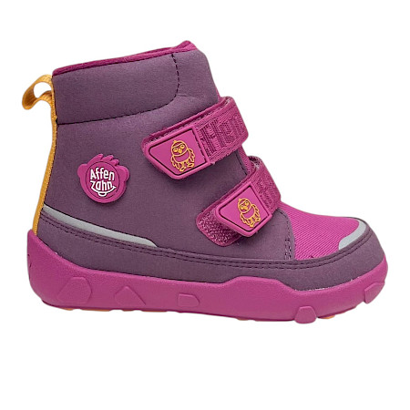 Affenzahn Winterstiefel Vegan Comfy Vogel in Berry und Pink mit weichem Warmfutter aus recyceltem Polyester, wasserdichter und atmungsaktiver AffenTex-Membran, zwei Klettverschlüssen mit Vogelmotiv,... Affenzahn Winterstiefel Vegan Comfy Vogel in Berry und Pink mit weichem Warmfutter aus recyceltem Polyester, wasserdichter und atmungsaktiver AffenTex-Membran, zwei Klettverschlüssen mit Vogelmotiv,...