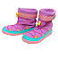 Affenzahn 01248-40147 Schneestiefel Vegan Snowy Eule in Pink, Lila und Grün mit wasserdichter Membran, Warmfutter, Klettverschluss, elastischer Schnellschnürung und flexibler Laufsohle – bunter Kinder-Winterboot bei kassedy.de.