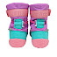 Affenzahn 01248-40147 Schneestiefel Vegan Snowy Eule in Pink, Lila und Grün mit wasserdichter Membran, Warmfutter, Klettverschluss, elastischer Schnellschnürung und flexibler Laufsohle – bunter Kinder-Winterboot bei kassedy.de.