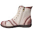 Laura Vita Cocno 48 Damen-Stiefelette aus Echtleder in Creme und Rosé mit Metallic-Farbverlauf, Schnürung, seitlichem Reißverschluss und flexibler Sohle. Laura Vita Cocno 48 Damen-Stiefelette aus Echtleder in Creme und Rosé mit Metallic-Farbverlauf, Schnürung, seitlichem Reißverschluss und flexibler Sohle.