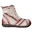 Laura Vita Cocno 48 Damen-Stiefelette aus Echtleder in Creme und Rosé mit Metallic-Farbverlauf, Schnürung, seitlichem Reißverschluss und flexibler Sohle. Laura Vita Cocno 48 Damen-Stiefelette aus Echtleder in Creme und Rosé mit Metallic-Farbverlauf, Schnürung, seitlichem Reißverschluss und flexibler Sohle.