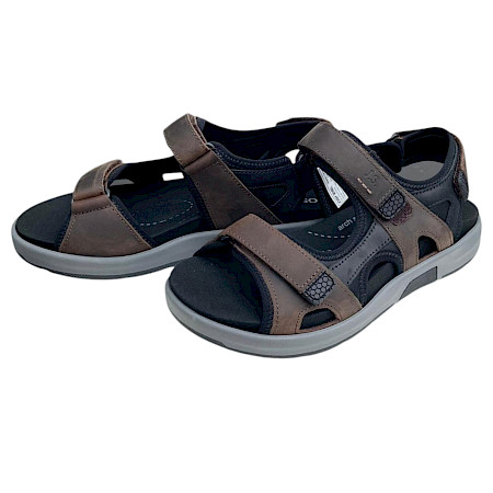 Josef Seibel Emeric 06 Herren Sandale espresso multi 62f Leder Klettverschluss leicht herausnehmbare Sohle Übergrößen bequem Josef Seibel Emeric 06 Herren Sandale espresso multi 62f Leder Klettverschluss leicht herausnehmbare Sohle Übergrößen bequem