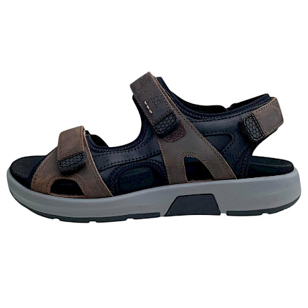 Josef Seibel Emeric 06 Herren Sandale espresso multi 62f Leder Klettverschluss leicht herausnehmbare Sohle Übergrößen bequem Josef Seibel Emeric 06 Herren Sandale espresso multi 62f Leder Klettverschluss leicht herausnehmbare Sohle Übergrößen bequem