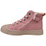 Shoesme SH25W035-C Kinder-Schnürschuh in Pink mit Einhorn, Sternen und Glitzerdetails, herausnehmbarem Fußbett, Lederfutter und seitlichem Reißverschluss.