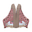 Shoesme SH25W035-C Kinder-Schnürschuh in Pink mit Einhorn, Sternen und Glitzerdetails, herausnehmbarem Fußbett, Lederfutter und seitlichem Reißverschluss.