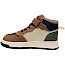 ShoesMe NO25W100-B wasserdichter Kinder-Sneaker in Cognac und Multi mit Stern-Detail, ShoesMe-Tex Waterproof, elastischer Schnürung, Klettverschluss und griffiger Gummisohle – erhältlich bei kassedy.de.