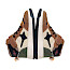 ShoesMe NO25W100-B wasserdichter Kinder-Sneaker in Cognac und Multi mit Stern-Detail, ShoesMe-Tex Waterproof, elastischer Schnürung, Klettverschluss und griffiger Gummisohle – erhältlich bei kassedy.de.