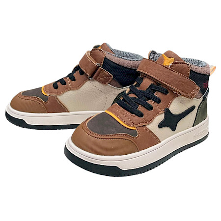 ShoesMe NO25W100-B wasserdichter Kinder-Sneaker in Cognac und Multi mit Stern-Detail, ShoesMe-Tex Waterproof, elastischer Schnürung, Klettverschluss und griffiger Gummisohle – erhältlich bei... ShoesMe NO25W100-B wasserdichter Kinder-Sneaker in Cognac und Multi mit Stern-Detail, ShoesMe-Tex Waterproof, elastischer Schnürung, Klettverschluss und griffiger Gummisohle – erhältlich bei...