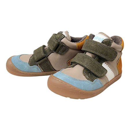 KOEL 07T063.305-870 Kinder-Boot in Taupe/Multi aus Nubukleder, wasserdicht, mit zwei Klettverschlüssen und herausnehmbarer Einlegesohle – komfortabler Kinderschuh für breite Füße und höheren... KOEL 07T063.305-870 Kinder-Boot in Taupe/Multi aus Nubukleder, wasserdicht, mit zwei Klettverschlüssen und herausnehmbarer Einlegesohle – komfortabler Kinderschuh für breite Füße und höheren...