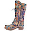 Laura Vita Anitao 21 Damenstiefel in Jeans Blau aus echtem Leder mit floralem Muster, Schnürung, seitlichem Reißverschluss und stabiler Sohle. Laura Vita Anitao 21 Damenstiefel in Jeans Blau aus echtem Leder mit floralem Muster, Schnürung, seitlichem Reißverschluss und stabiler Sohle.