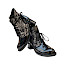 AGA 9276/272/3427 Damen-Stiefelette in Schwarz-Silber aus Leder mit Lackfinish, gemusterten Einsätzen, breiter Schnürung, leichtem Plateau und bequemem ca. 3,5–4 cm Absatz – erhältlich bei kassedy.de. AGA 9276/272/3427 Damen-Stiefelette in Schwarz-Silber aus Leder mit Lackfinish, gemusterten Einsätzen, breiter Schnürung, leichtem Plateau und bequemem ca. 3,5–4 cm Absatz – erhältlich bei kassedy.de.