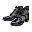 AGA 9276/272/3971 Damen-Stiefelette in Schwarz-Türkis aus Leder mit Lackfinish, ornamentalem Einsatz in Türkis und Gold, breiter Schnürung, leichtem Plateau und bequemem ca. 3,5–4 cm Absatz – erhältlich bei kassedy.de. AGA 9276/272/3971 Damen-Stiefelette in Schwarz-Türkis aus Leder mit Lackfinish, ornamentalem Einsatz in Türkis und Gold, breiter Schnürung, leichtem Plateau und bequemem ca. 3,5–4 cm Absatz – erhältlich bei kassedy.de.