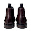 TT.BAGATT AOA Chelsea Boot in Mid-Brown aus braunem Echtleder mit dunkelblauen Elastikeinsätzen, Zuglasche und flachem Absatz – klassischer brauner Leder-Chelsea-Boot bei kassedy.de.