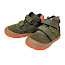 Froddo G2110152-1 OLLIE LUMI TEX Kinder-Übergangsschuh in Olive mit zwei Klettverschlüssen, FroddoTEX-Membran, herausnehmbarer Einlegesohle und flexibler orangefarbener Laufsohle.