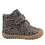 Froddo G2110138-24 Kleinkinder-Boot in Beige mit Leo-Print aus Leder, warm gefütterter Kinderboot mit Klettverschluss und flexibler Sohle für Herbst und Winter – erhältlich bei Kassedy.de.