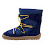 Froddo G3160251-5 Barefoot TEX Track Wool Kinder-Winterboot in Blau mit gelber elastischer Schnürung, Schurwollfutter, FroddoTex-Membran und flexibler profilierter Barefoot-Sohle – warmer blauer Kinderboot für Herbst und Winter bei Kassedy.de.