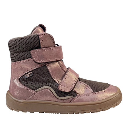 Froddo G3160247-8 Barefoot Kinder-Winterboots in Pink/Gold aus Leder und Textil mit warmem Wollfutter, Froddo TEX-Membran, zwei Klettverschlüssen und flexibler Sohle – erhältlich bei Kassedy.de. Froddo G3160247-8 Barefoot Kinder-Winterboots in Pink/Gold aus Leder und Textil mit warmem Wollfutter, Froddo TEX-Membran, zwei Klettverschlüssen und flexibler Sohle – erhältlich bei Kassedy.de.