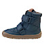 Froddo G3160246 Barefoot TEX Winter Kinder-Winterboot in Dunkelblau aus Leder mit warmem Wollfutter, Froddo TEX-Membran, zwei Klettverschlüssen, breiter Zehenbox und flexibler Barefoot-Sohle – warmer dunkelblauer Barfuß-Winterboot für Kinder bei Kassedy.de.
