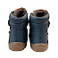 Froddo G3160246 Barefoot TEX Winter Kinder-Winterboot in Dunkelblau aus Leder mit warmem Wollfutter, Froddo TEX-Membran, zwei Klettverschlüssen, breiter Zehenbox und flexibler Barefoot-Sohle – warmer dunkelblauer Barfuß-Winterboot für Kinder bei Kassedy.de.
