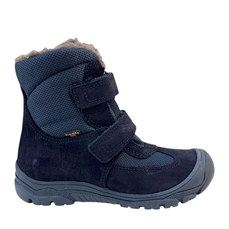 Froddo G3160229-1 Linz Wool TEX High Kinder-Winterboot in Dunkelblau aus Leder und Textil mit warmem Wollfutter, TEX-Ausstattung, Klettverschlüssen und profilierter Laufsohle – warmer dunkelblauer... Froddo G3160229-1 Linz Wool TEX High Kinder-Winterboot in Dunkelblau aus Leder und Textil mit warmem Wollfutter, TEX-Ausstattung, Klettverschlüssen und profilierter Laufsohle – warmer dunkelblauer...