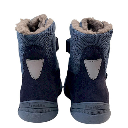 Froddo G3160229-1 Linz Wool TEX High Kinder-Winterboot in Dunkelblau aus Leder und Textil mit warmem Wollfutter, TEX-Ausstattung, Klettverschlüssen und profilierter Laufsohle – warmer dunkelblauer... Froddo G3160229-1 Linz Wool TEX High Kinder-Winterboot in Dunkelblau aus Leder und Textil mit warmem Wollfutter, TEX-Ausstattung, Klettverschlüssen und profilierter Laufsohle – warmer dunkelblauer...