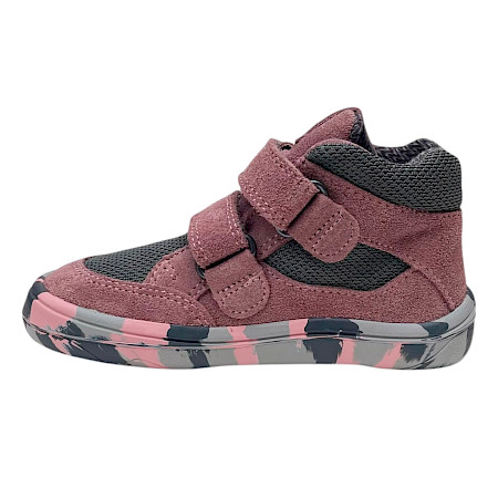 Froddo G3110262-4 Barefoot TEX Fun Autumn Kinder-Übergangsschuh in Dunkelpink und Grau mit zwei Klettverschlüssen, breiter Zehenbox, flexibler gemusterter Barfußsohle, TEX-Membran und... Froddo G3110262-4 Barefoot TEX Fun Autumn Kinder-Übergangsschuh in Dunkelpink und Grau mit zwei Klettverschlüssen, breiter Zehenbox, flexibler gemusterter Barfußsohle, TEX-Membran und...