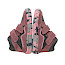 Froddo G3110262-4 Barefoot TEX Fun Autumn Kinder-Übergangsschuh in Dunkelpink und Grau mit zwei Klettverschlüssen, breiter Zehenbox, flexibler gemusterter Barfußsohle, TEX-Membran und herausnehmbarer Einlegesohle.