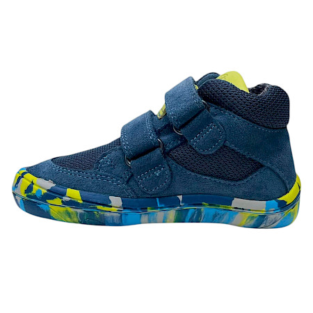 Froddo G3110262 Barefoot TEX Kinder-Übergangsschuh in Denim Dunkelblau mit zwei Klettverschlüssen, flexibler bunt gemusterter Sohle, herausnehmbarer Einlegesohle und wasserdichter... Froddo G3110262 Barefoot TEX Kinder-Übergangsschuh in Denim Dunkelblau mit zwei Klettverschlüssen, flexibler bunt gemusterter Sohle, herausnehmbarer Einlegesohle und wasserdichter...