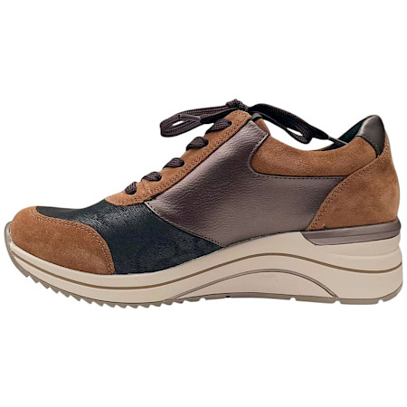 Remonte D0T23-24 Damen Schnürer Antik Cognac Schwarz – bequemer Sneaker mit Reißverschluss, Schnürung, herausnehmbarer Einlegesohle und leichtem Keilabsatz | Komfort und Stil bei kassedy.de ?? Remonte D0T23-24 Damen Schnürer Antik Cognac Schwarz – bequemer Sneaker mit Reißverschluss, Schnürung, herausnehmbarer Einlegesohle und leichtem Keilabsatz | Komfort und Stil bei kassedy.de ??