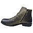 Artiker 59C2612 Damen-Boots in Schwarz/Gelb aus echtem Leder mit gelblich-goldenem Vintage-Farbverlauf, gerafftem Schaft, seitlichem Reißverschluss und herausnehmbaren Einlegesohlen – außergewöhnliche Damen-Lederboots bei kassedy.de, fallen eine Nummer größer aus.